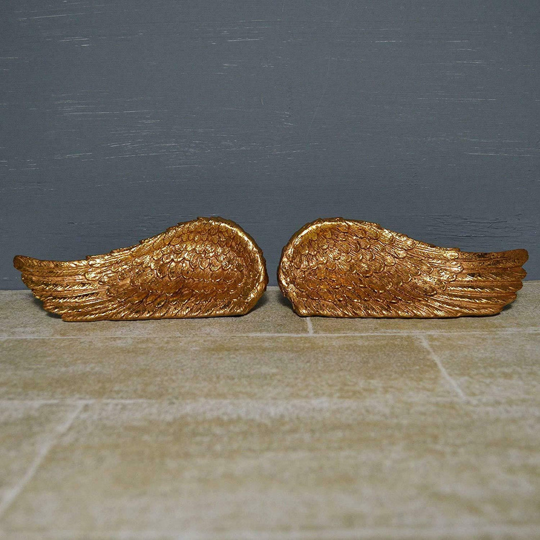 Gold Effect Pair of Angel Wings New Age Spiritual Gift