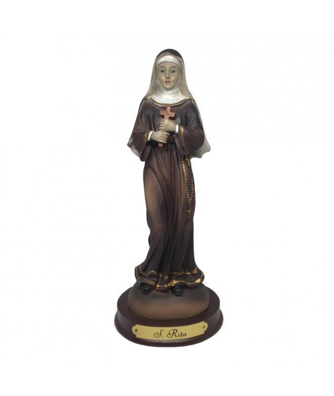 Santa Rita of Cascia Statue Catholic Saint Sculpture Religious Ornament Figurine-OsirisTradingUK