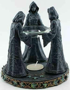 Magic Circle Oil Burner Mother Maiden Crone Wicca Pagan