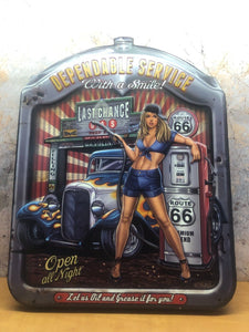 Pin Up Girls Retro Lady Vintage Style Metal Sign Plaque Man Cave Shed Bar Pub-OsirisTradingUK