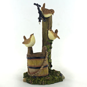 Wrens on Tap Garden Birds Collectable Figurine Collectable Wren Sculpture-OsirisTradingUK