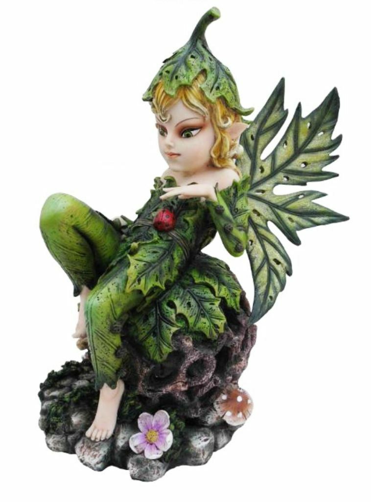 Large Forest Fairy Resting Sculpture Statue Mythical Creatures Figure Gift