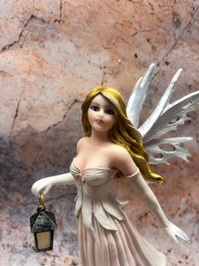 Night Messenger Fairy and Dragon Companion Sculpture Statue Mythical Creatures