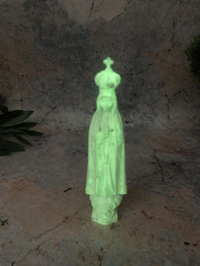 Small Glow in the Dark Blessed Virgin Mary Our Lady of Fatima Statue Luminous-OsirisTradingUK