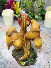 Load image into Gallery viewer, Dragon Flower Guardian Fantasy Figure Sculpture Mythical Statue Ornament Gift
