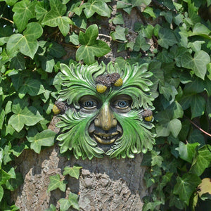 Tree Ent Face Wall Plaque Garden Ornament Greenman Wiccan Pagan Ornament