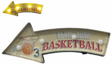 Load image into Gallery viewer, Vintage Metal 3D LED Logo Sign Basketball Slam Dunk Sports Man Cave Wall Plaque-OsirisTradingUK
