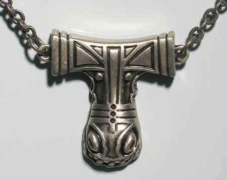 Norse Dragon Hammer Pendant Amulet Necklace Talisman-OsirisTradingUK