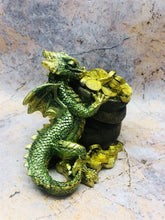 Charger l&#39;image dans la galerie, Whimsical Green Dragon Fantasy Figurine Dragons Collection Made from Resin-OsirisTradingUK
