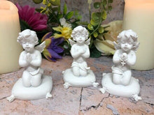 Load image into Gallery viewer, Set of Three Guardian Angel Figurine Praying Cherub Statue Ornament Sculpture

