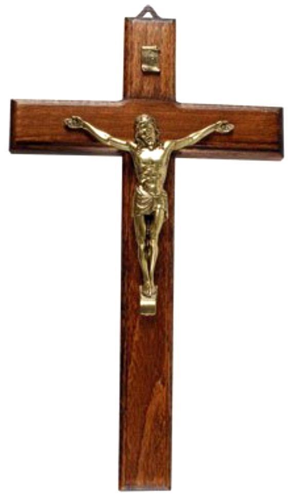 Crucifix Jesus on Wooden Cross Hanging Religious Christian Symbol Ornament-OsirisTradingUK