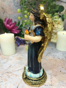 St Uriel Archangel Statue Religious Figurine Saint Sculpture Ornament 15 cm