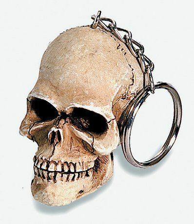 Set of Six Skull Keyrings-OsirisTradingUK