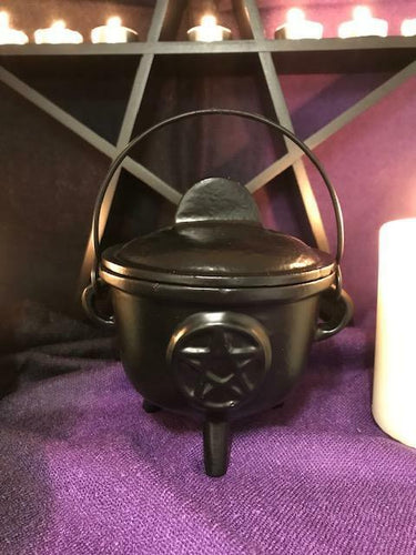 Cast Iron Cauldron Pentagram Witchcraft Spellcast Wiccan Supplies Pagan Gift-OsirisTradingUK