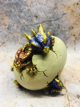 Load image into Gallery viewer, Pair of Dragon Eggs Hatchlings Figurines Fantasy Dragons Collection
