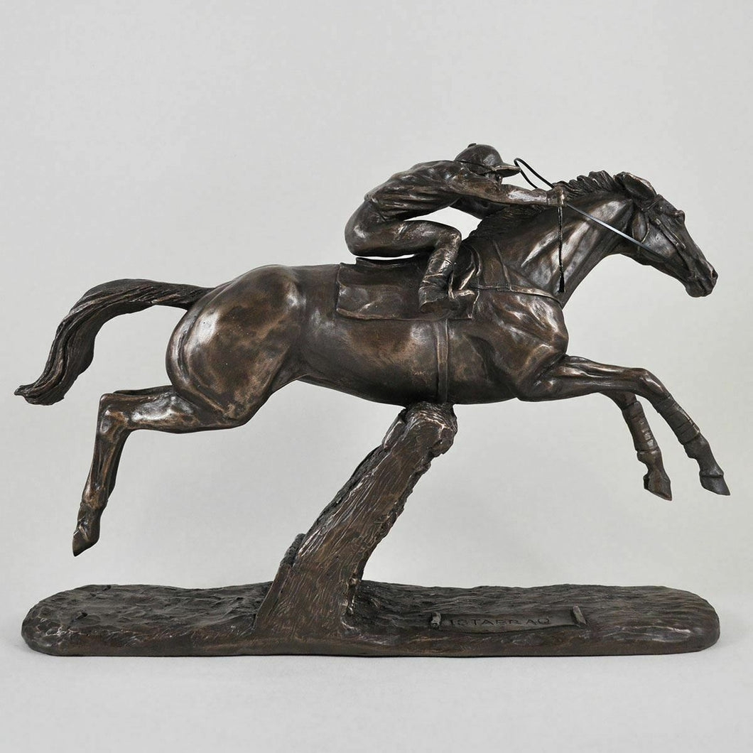 Harriet Glen Stunning Bronze Effect Champion Horse ISTABRAQ Sculpture Statue
