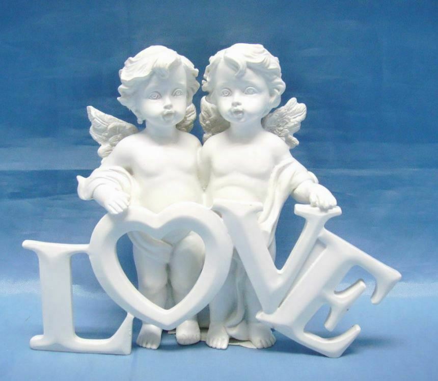 Guardian Angel Figurine Cherub Statue Love Ornament Sculpture Decoration Gift