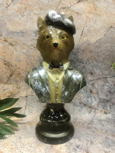 Load image into Gallery viewer, Fox Bust Statue Vintage Clothing Style Steampunk Fantasy Dapper Animals-OsirisTradingUK
