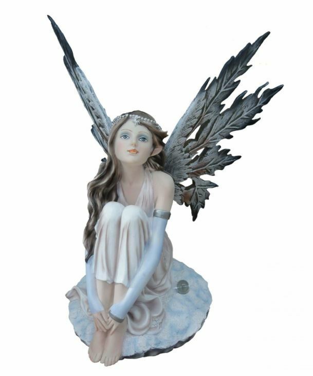 Large Winter Fairy Sculpture Statue Mythical Creatures Figure Gift Ornament-OsirisTradingUK