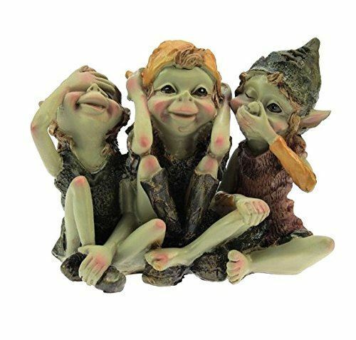 Three Wise Pixies Garden Figurine Ornament Designed by Anthony Fisher-OsirisTradingUK