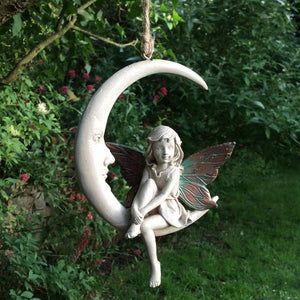 Fairy Dream Catcher Ornament Sculpture Figurine Girl Garden Home Decor Gift