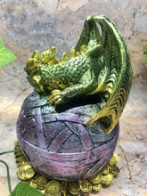 Load image into Gallery viewer, Whimsical Green Dragon Money Bank Fantasy Saving Box Dragons Collection-OsirisTradingUK
