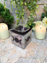 Load image into Gallery viewer, Soapstone Triple Moon Goddess Oil Burner Aromatherapy Wicca Pagan Decor-OsirisTradingUK
