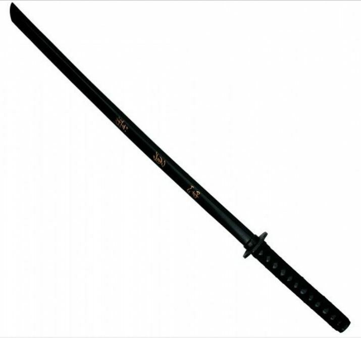 Black Bokken Training Samurai Wooden Sword Martial Arts Iaido Training Gift-OsirisTradingUK