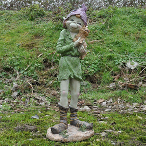 Extra Large Pixie Sculpture Garden Ornament Magical Figurine Elf Statue 63 cm