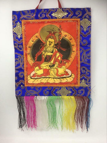 Buddha Brocade Thangka Wall Hanger Banner Altar Decoration Meditation Feng Shui-OsirisTradingUK