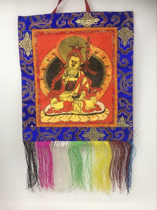 Buddha Brocade Thangka Wall Hanger Banner Altar Decoration Meditation Feng Shui