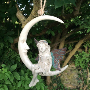 Forest Fairy DreamCatcher Garden Ornament Sculpture Figurine Decoration Pixie