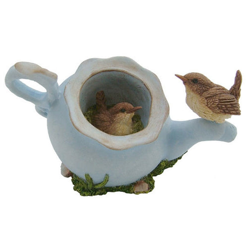 Wrens in a Teapot medium - Bowbrook Collectable Figurine - 7.5cm-OsirisTradingUK