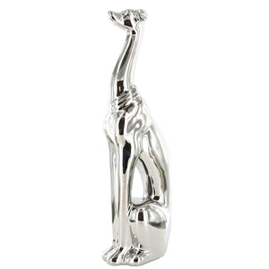Abstract Silver Greyhound Sculpture Statue Decoration Ornament or Gift