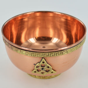 Copper Bowl Triquetra Wiccan Supplies Potions Pagan Gift Altar Decoration