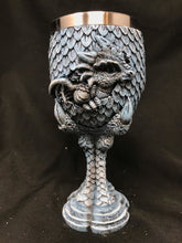 Load image into Gallery viewer, Dragon Fantasy Goblet Sculpture Mythical Chalice Ornament Gothic Gift Dragons
