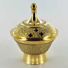 Laden Sie das Bild in den Galerie-Viewer, Brass Incense Burner Spiritual Decor Pagan Altar or Religious Ornament-OsirisTradingUK
