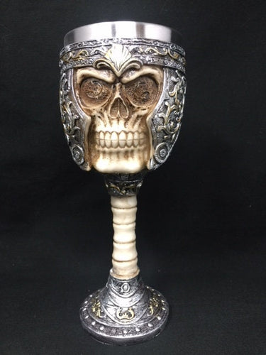 Skull Goblet Sculpture Figurine Gothic Horror Ornament Figure Decoration Gift-OsirisTradingUK