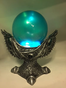 Dragon Orb Mythical Guardians with LED Light Fantasy Sculpture Mythical Statue Ornament Dragons Collectable-OsirisTradingUK