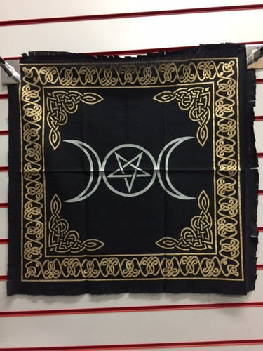 Triple Moon Goddess Altar Tarot Cloth Pagan Wiccan Table Cover Decoration Wall Decor-OsirisTradingUK