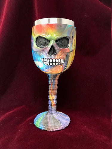 Elemental Skull Goblet Gothic Sculpture Figure Ornament Office Shelf Decoration-OsirisTradingUK