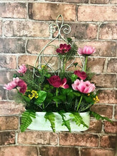 Load image into Gallery viewer, Artificial Flowers Hanging Basket Garden Decoration Outdoor Flower Arrangement
