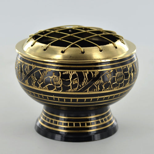 Metal Cauldron Resin Incense Sage Cone Burner Wicca Pagan Altar Home Decoration-OsirisTradingUK