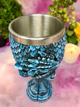 Load image into Gallery viewer, Dragon Fantasy Goblet Sculpture Mythical Chalice Ornament Gothic Gift Dragons
