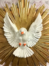 Load image into Gallery viewer, Large Holy Spirit Wall Plaque Trinity Dove Religious Art Confirmation Keepsake
