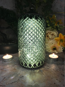 Moroccan Style LED Lantern Silver Home Decoration Lamp Light Seasonal Lighting