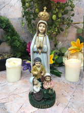 Load image into Gallery viewer, Blessed Virgin Mary Our Lady of Fatima with Children Statue Ornament Figurine
