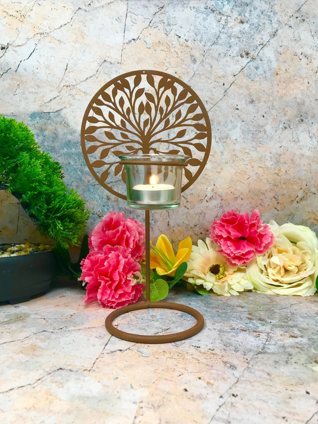Tree of Life Candle Holder Wiccan Pagan Decor Home Decoration Altar Accessory Ornament