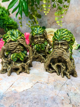 Load image into Gallery viewer, Set of Three Wildwood Wise Tree Men Green Man Ornaments Wicca Home Decoration or Pagan Gift
