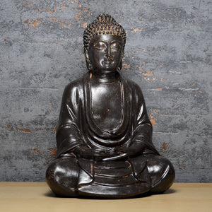 Meditating Thai Buddha Statue Buddhist Collection Sculpture Feng Shui Home Decor-OsirisTradingUK